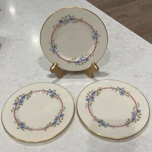 Vintage Lenox Belvidere Bread Plate 3 Piece Set -‎ Discontinued